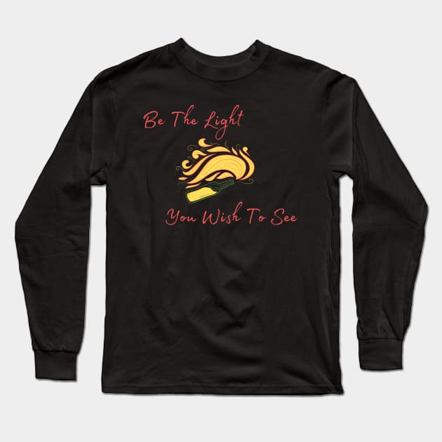 Be The Light Long Sleeve T-Shirt by LylaLace Studio